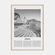 Atrani Travel B&W Poster