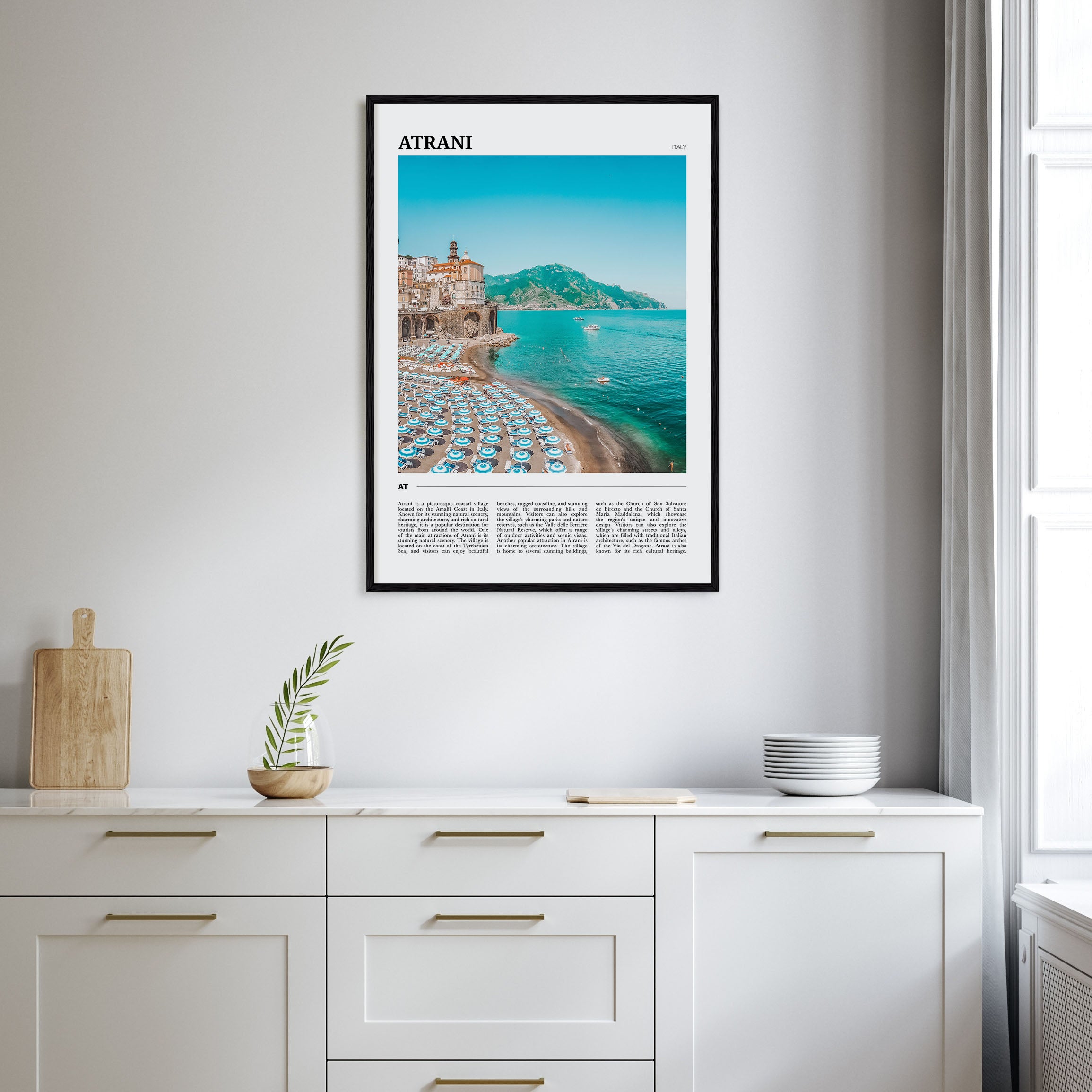 Atrani Travel Color Poster