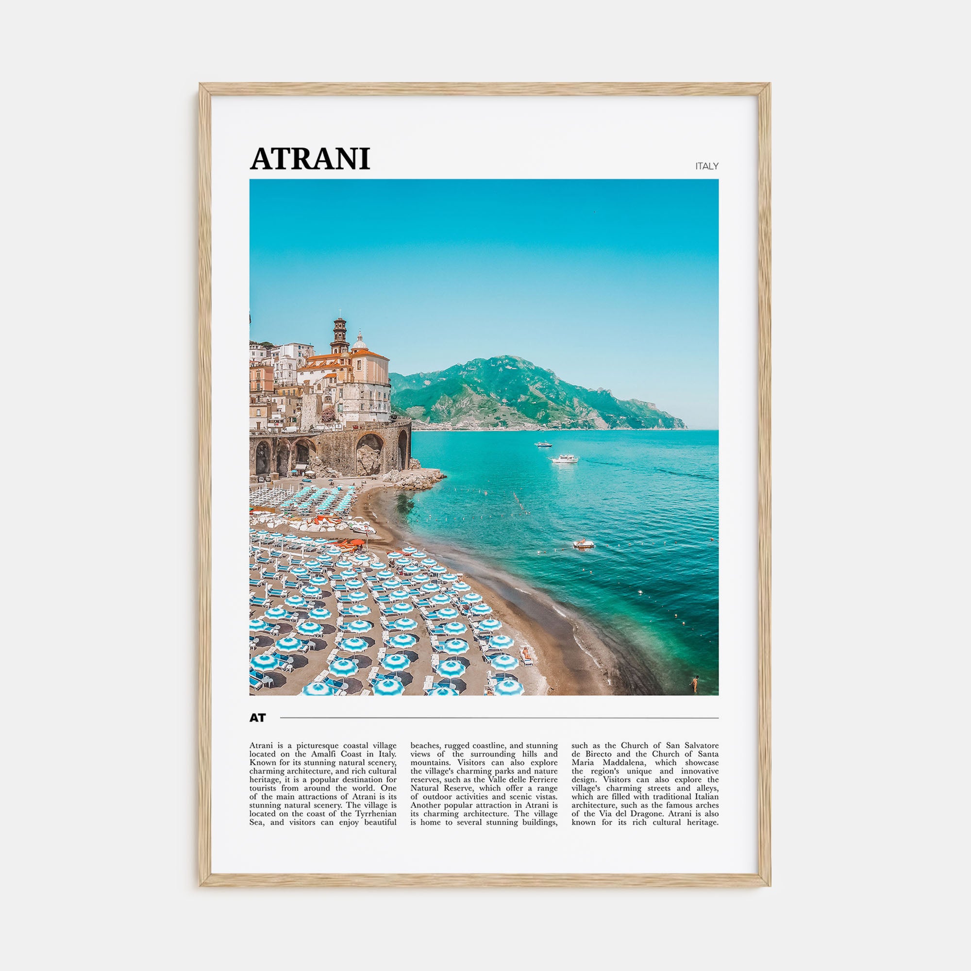 Atrani Travel Color Poster