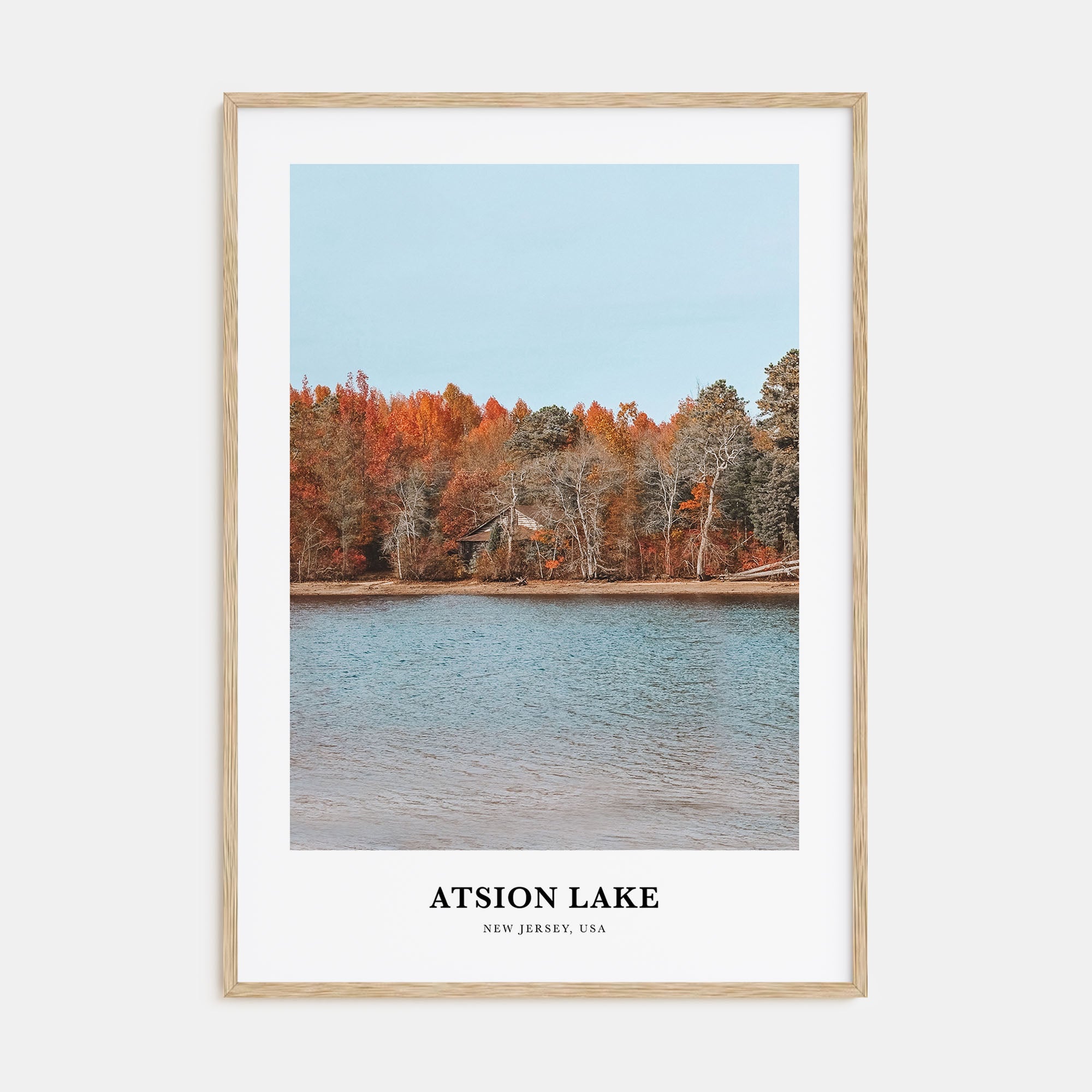 Atsion Lake Portrait Color Poster
