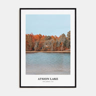 Atsion Lake Portrait Color Poster