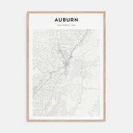 Auburn, California Map Portrait Poster