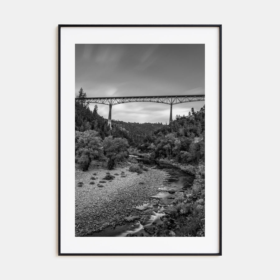 Auburn, California Photo B&W Poster