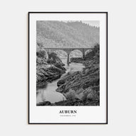 Auburn, California Portrait B&W Poster
