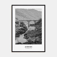 Auburn, California Portrait B&W Poster