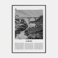 Auburn, California Travel B&W Poster