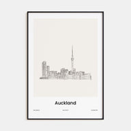 Auckland Drawn Poster