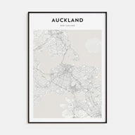 Auckland Map Portrait Poster