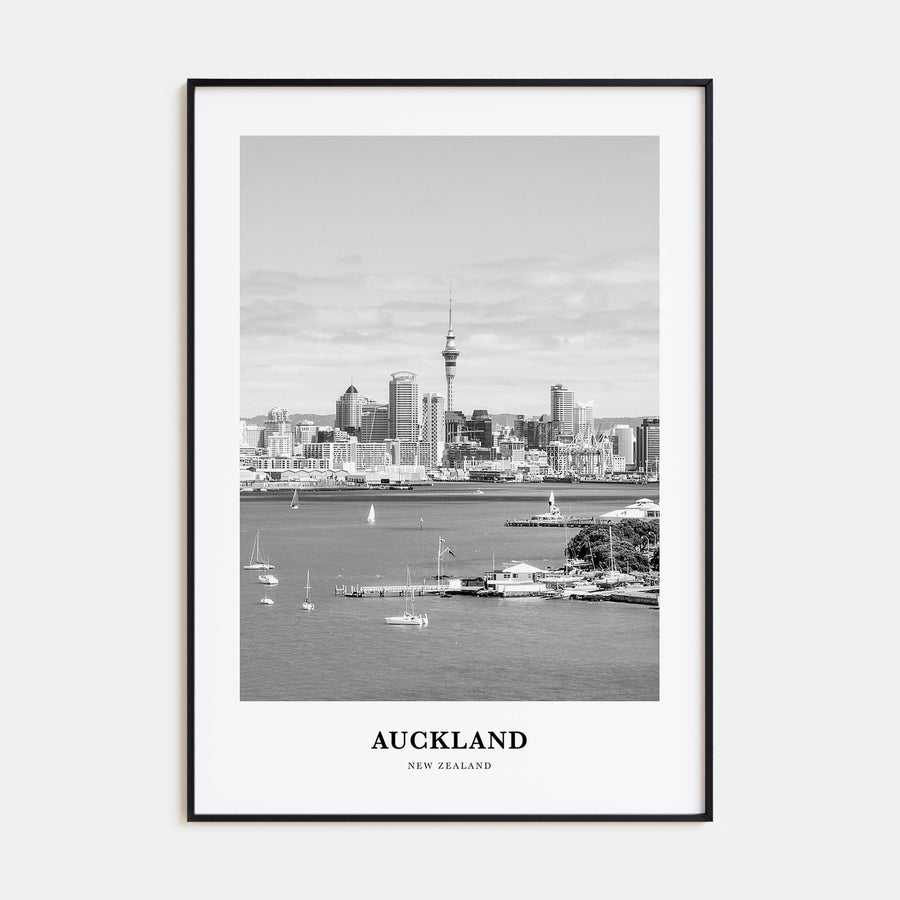 Auckland Portrait B&W No 2 Poster
