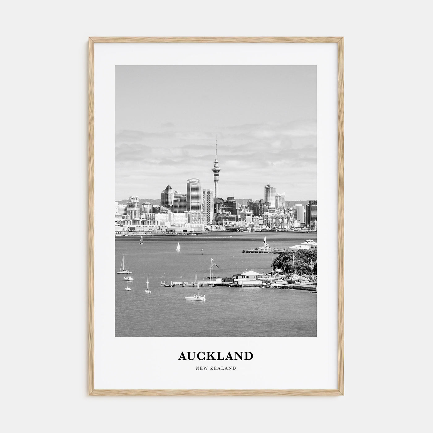 Auckland Portrait B&W No 2 Poster