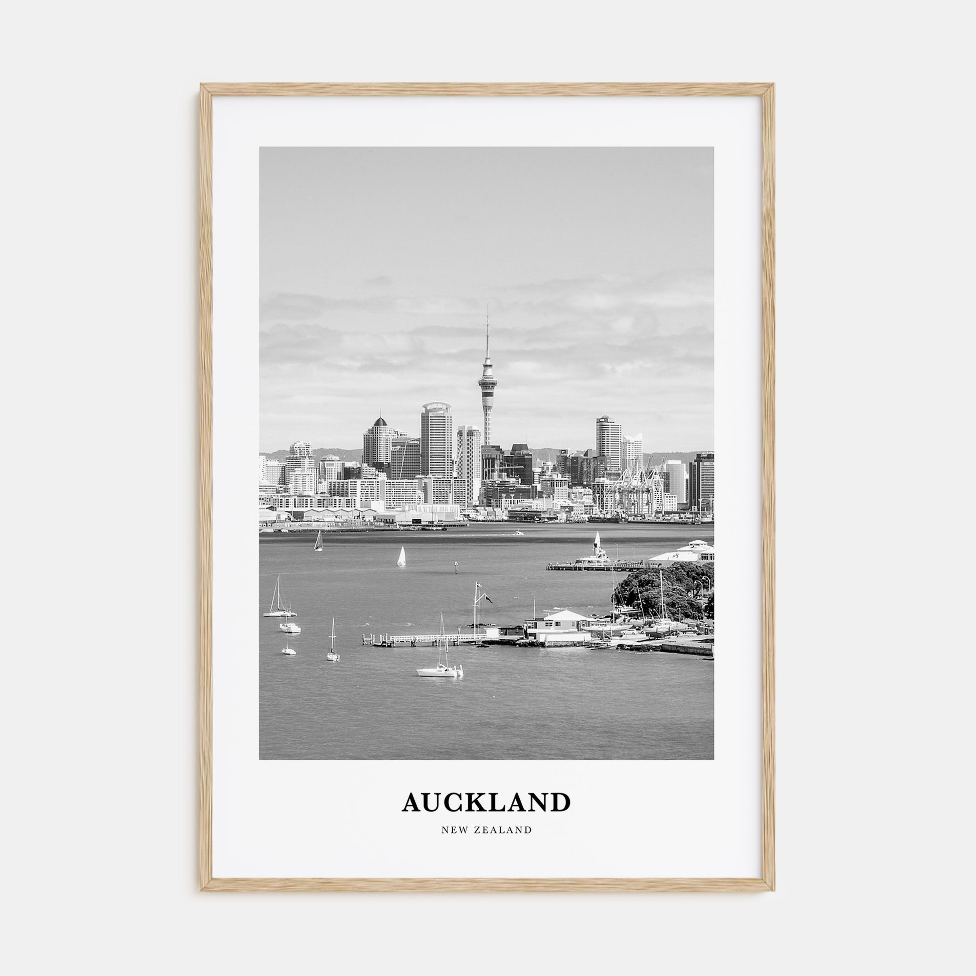 Auckland Portrait B&W No 2 Poster