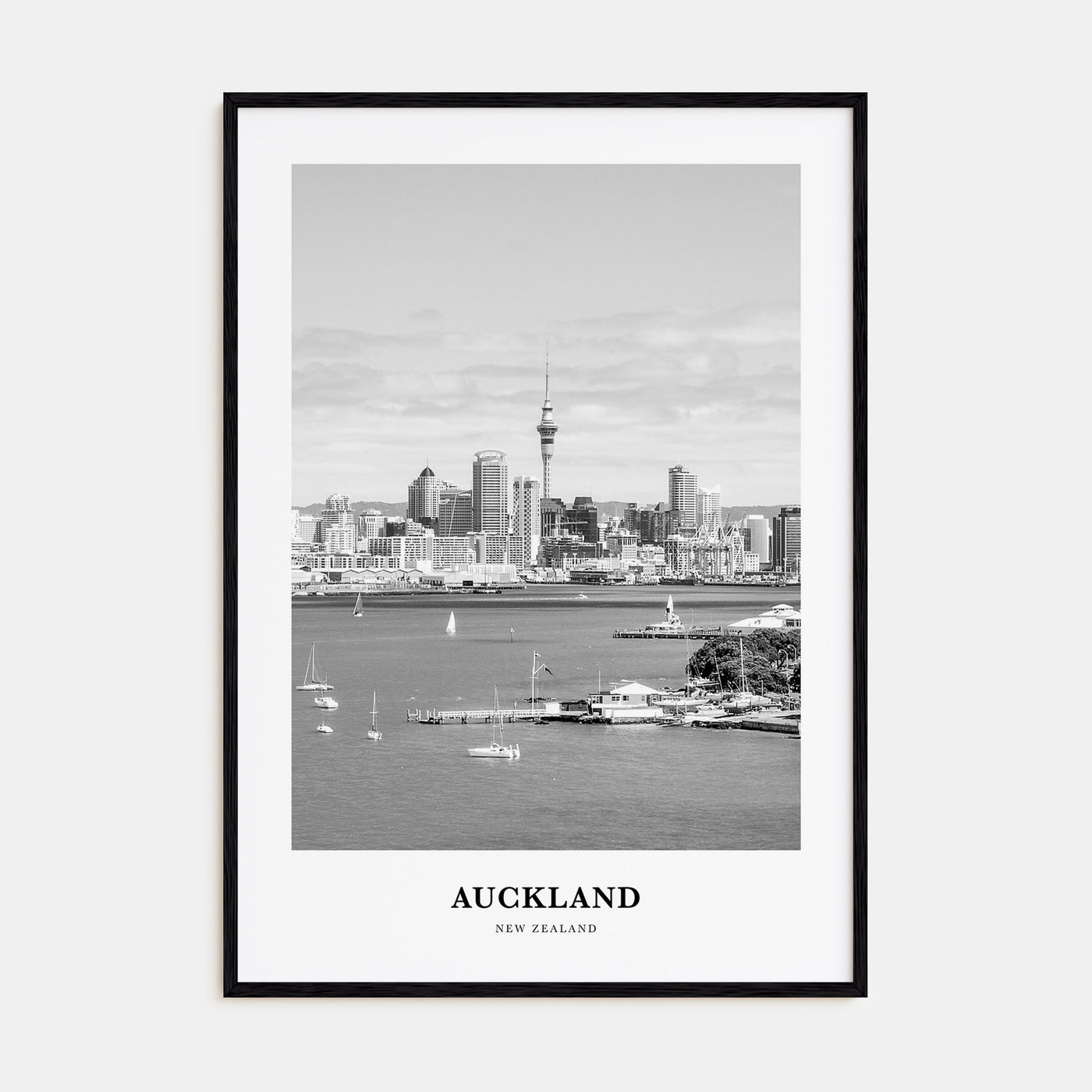Auckland Portrait B&W No 2 Poster
