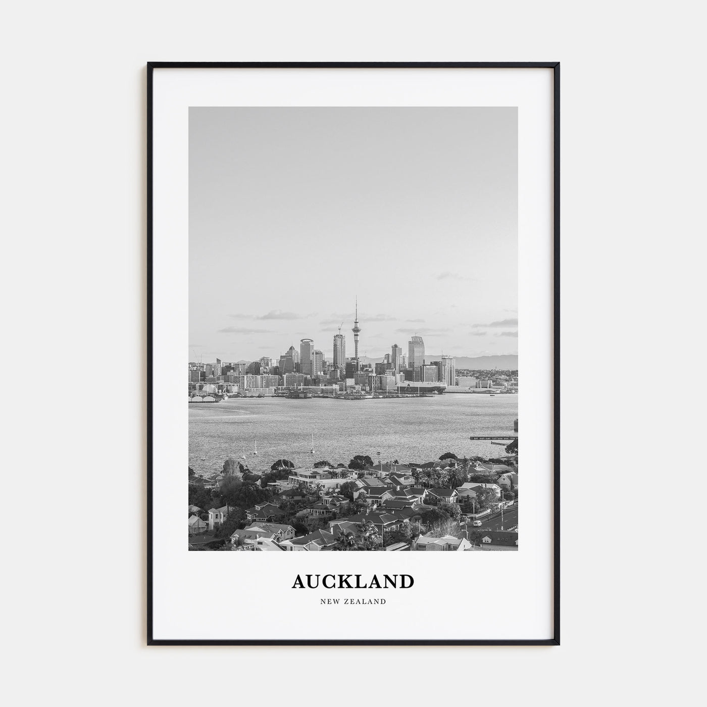 Auckland Portrait B&W No 3 Poster