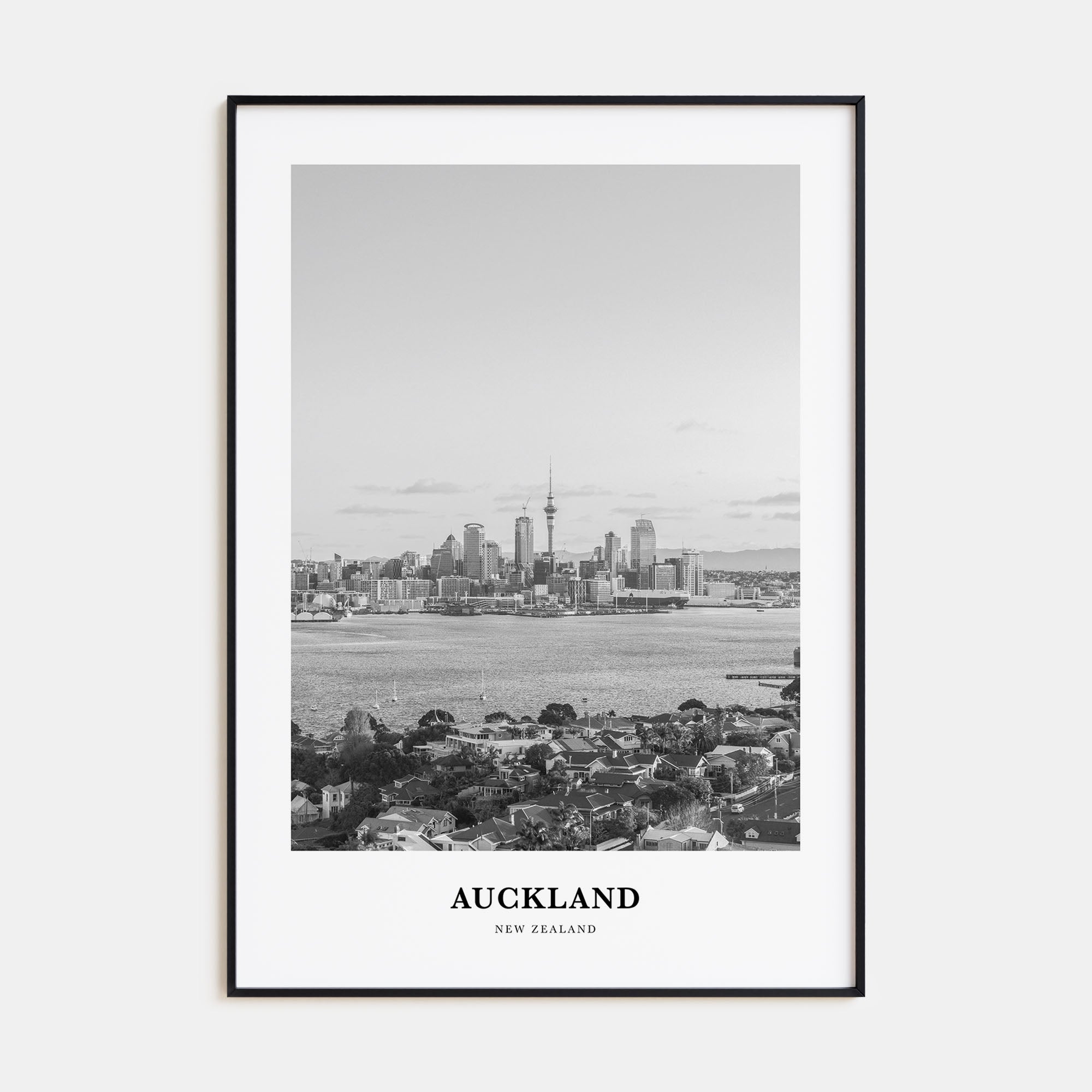 Auckland Portrait B&W No 3 Poster