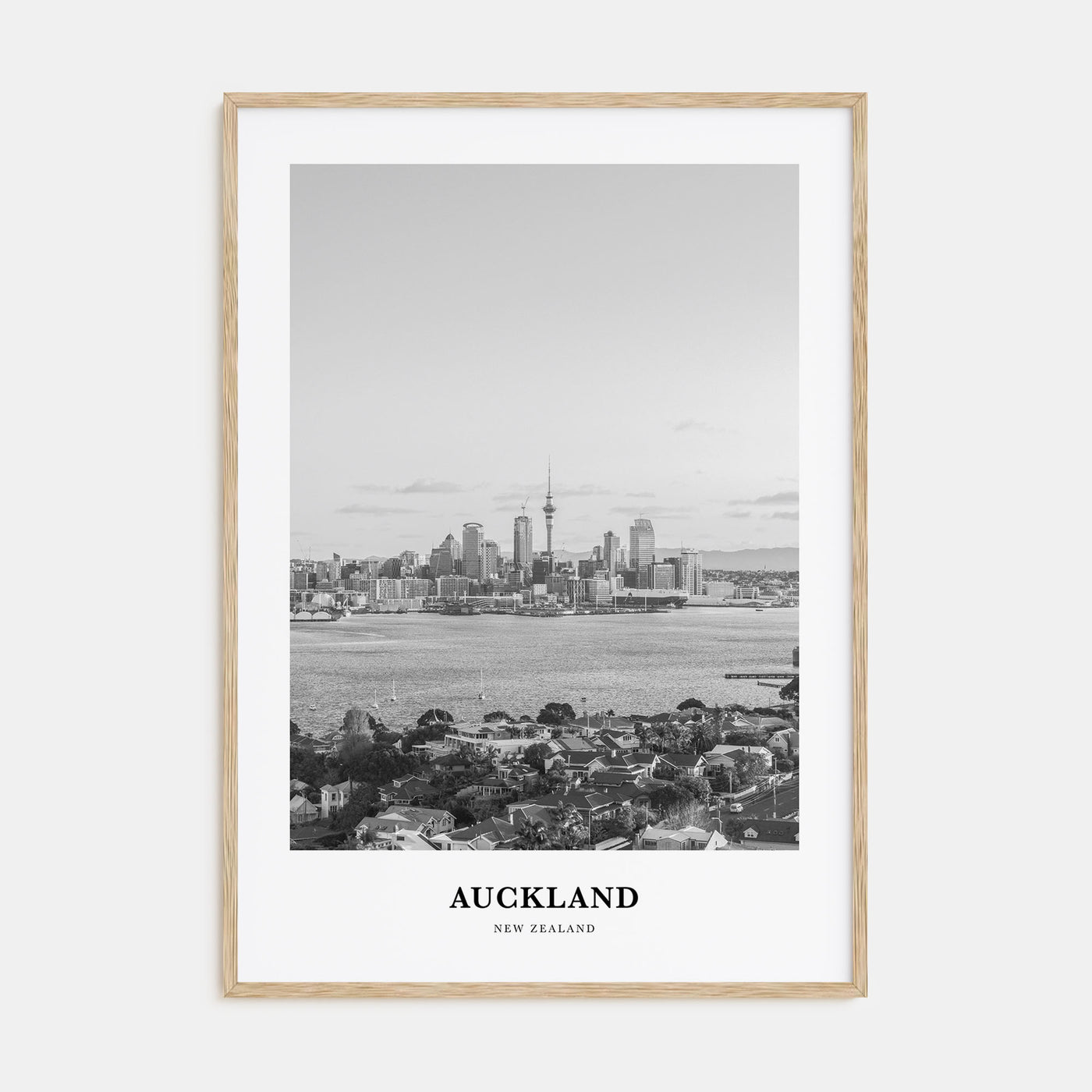 Auckland Portrait B&W No 3 Poster