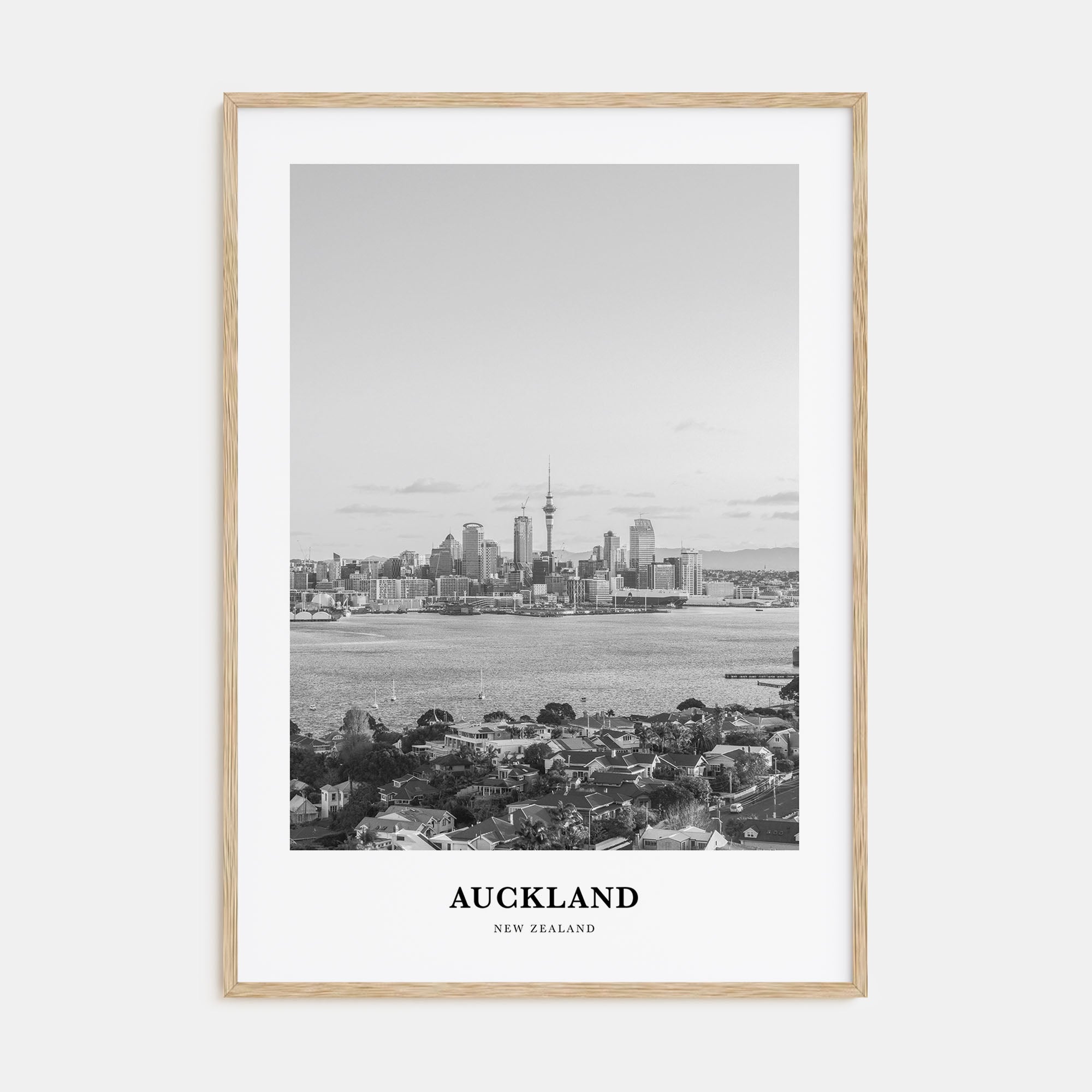 Auckland Portrait B&W No 3 Poster