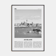 Auckland Travel B&W No 1 Poster
