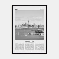 Auckland Travel B&W No 1 Poster