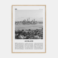 Auckland Travel B&W No 2 Poster