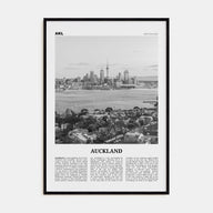 Auckland Travel B&W No 2 Poster