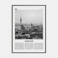 Auckland Travel B&W No 3 Poster