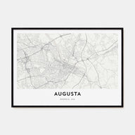 Augusta Map Landscape Poster