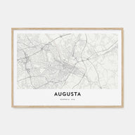 Augusta Map Landscape Poster