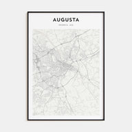 Augusta Map Portrait Poster