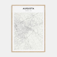 Augusta Map Portrait Poster