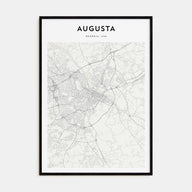 Augusta Map Portrait Poster