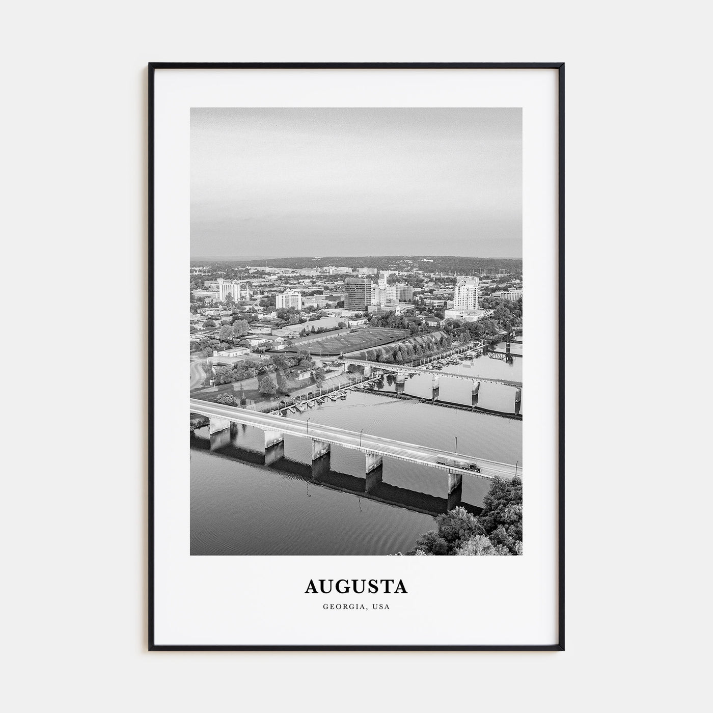 Augusta Portrait B&W Poster