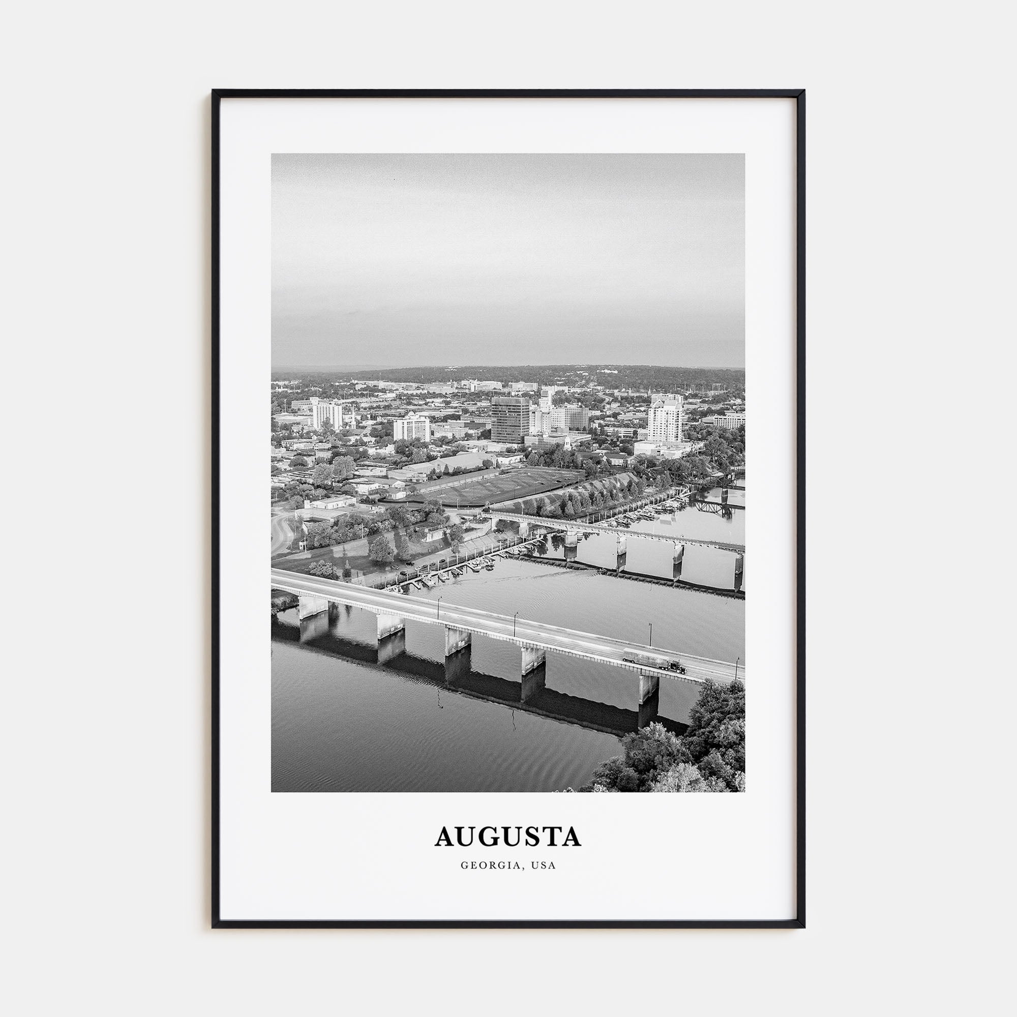Augusta Portrait B&W Poster