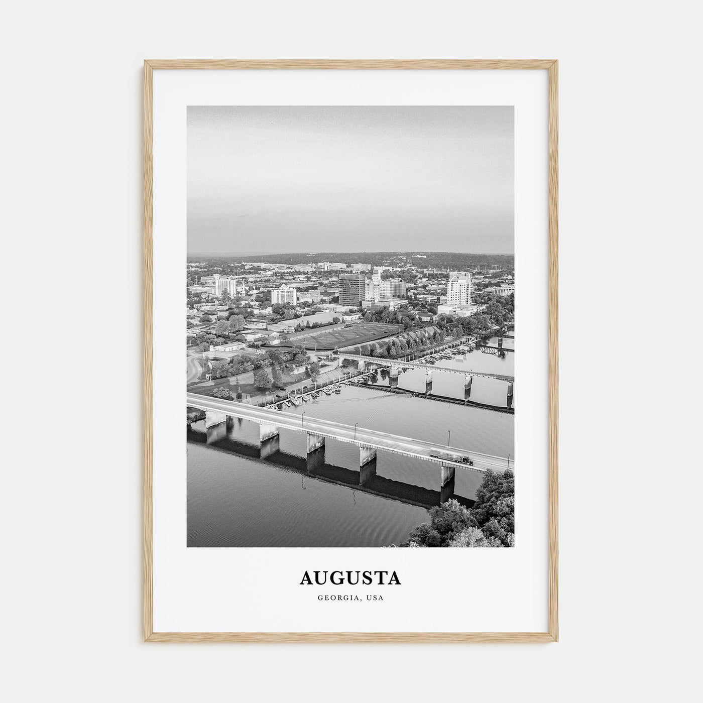 Augusta Portrait B&W Poster