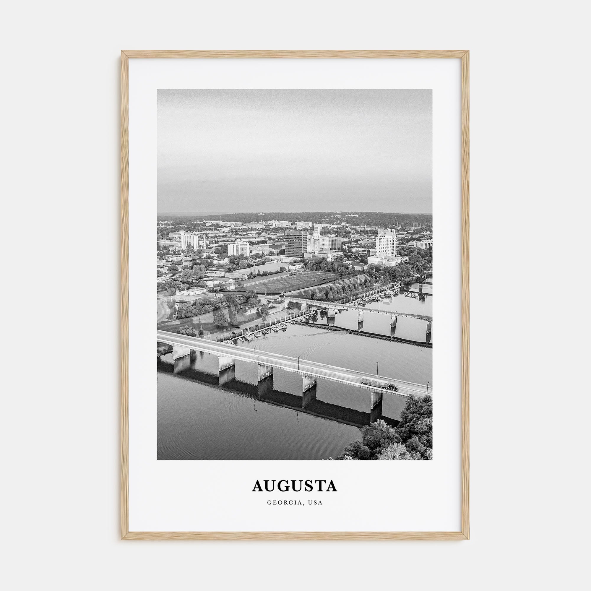 Augusta Portrait B&W Poster