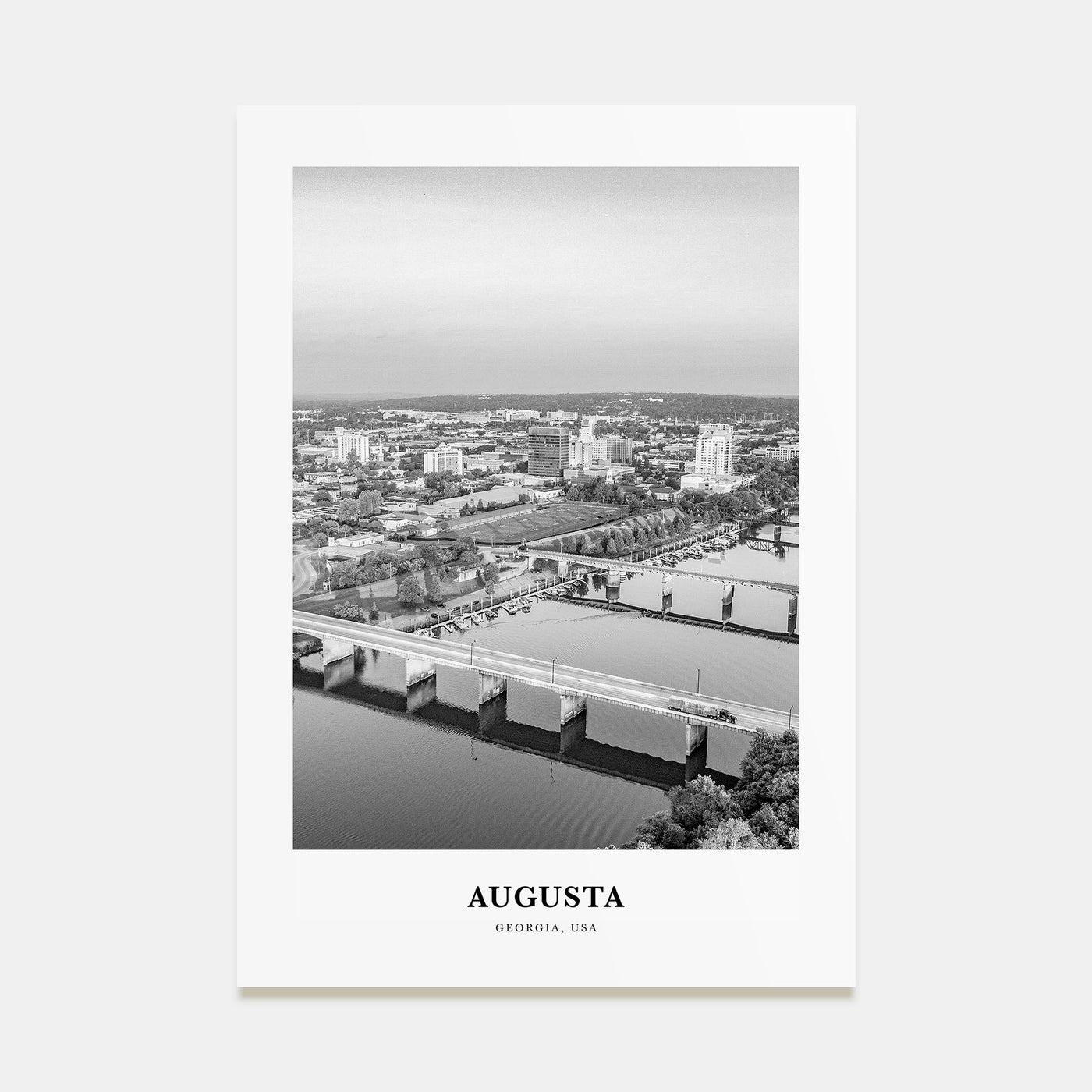 Augusta Portrait B&W Poster