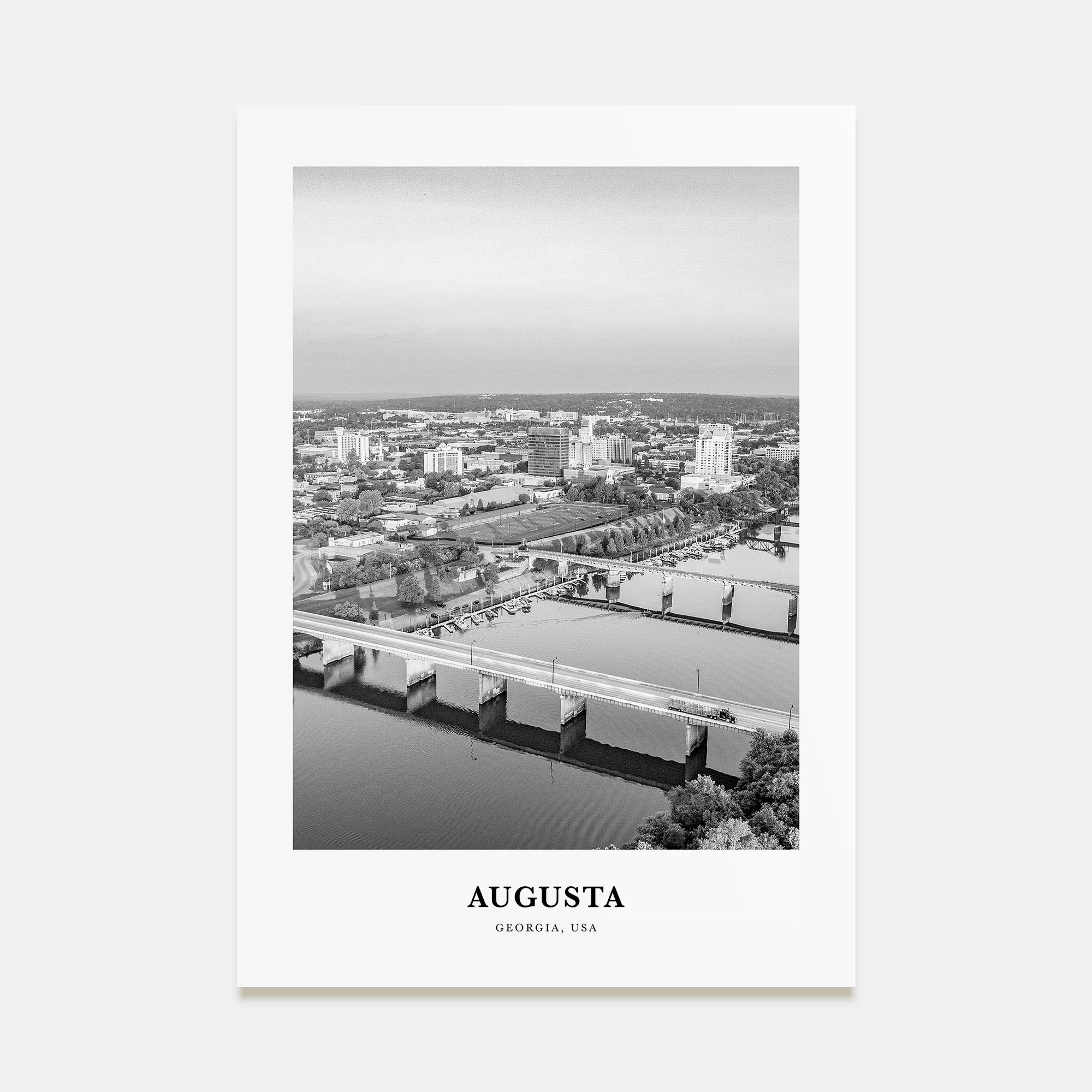 Augusta Portrait B&W Poster