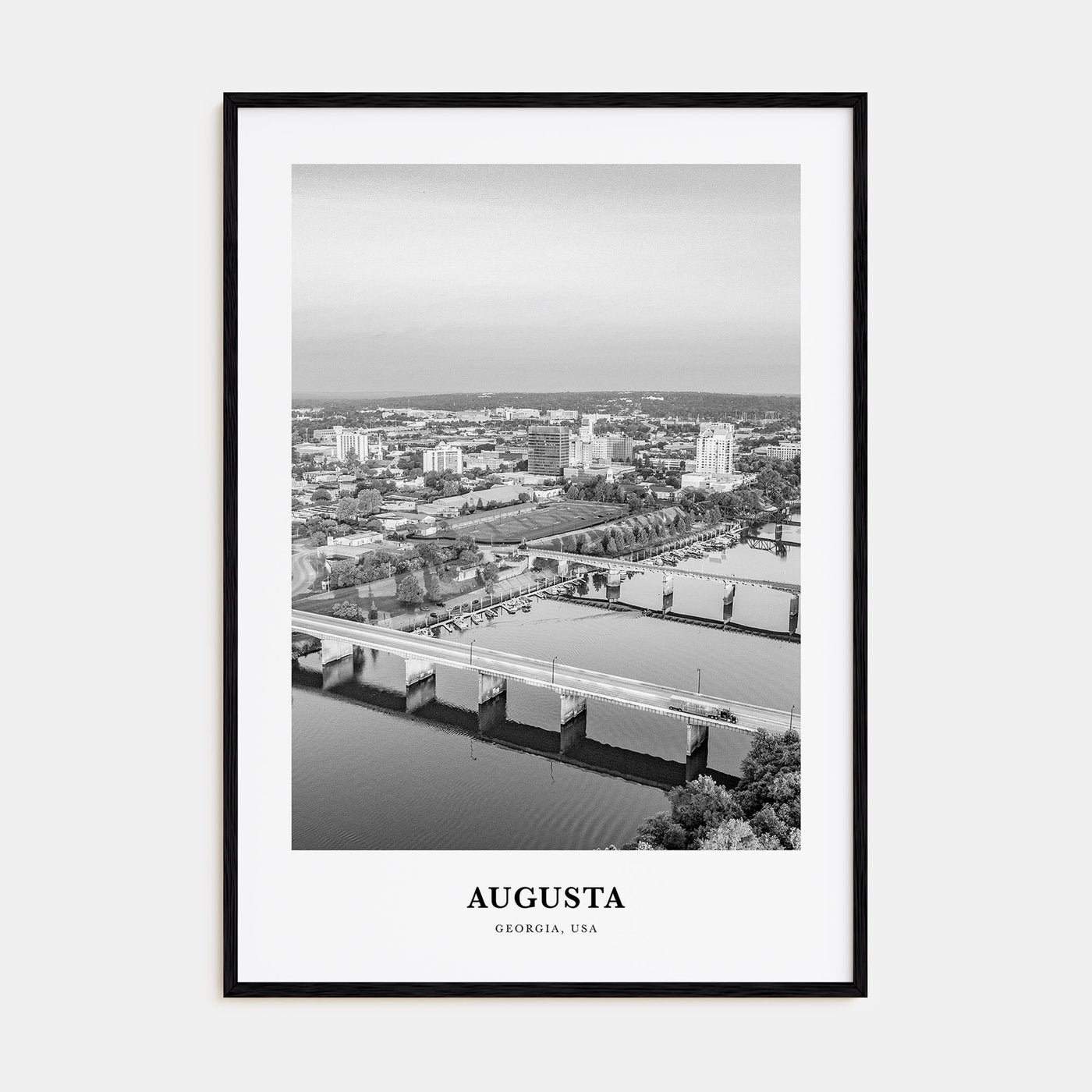 Augusta Portrait B&W Poster
