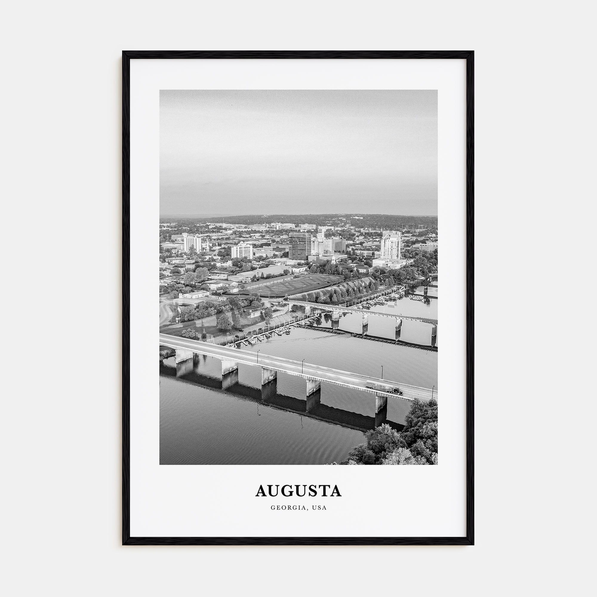 Augusta Portrait B&W Poster