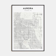 Aurora, Colorado Map Portrait Poster