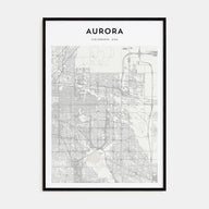 Aurora, Colorado Map Portrait Poster
