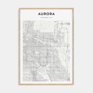 Aurora, Colorado Map Portrait Poster