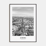 Aurora, Colorado Portrait B&W Poster