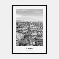 Aurora, Colorado Portrait B&W Poster