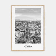 Aurora, Colorado Portrait B&W Poster