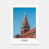 Aurora, Illinois Portrait Color Poster