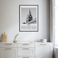 Aurora, Illinois Travel B&W Poster