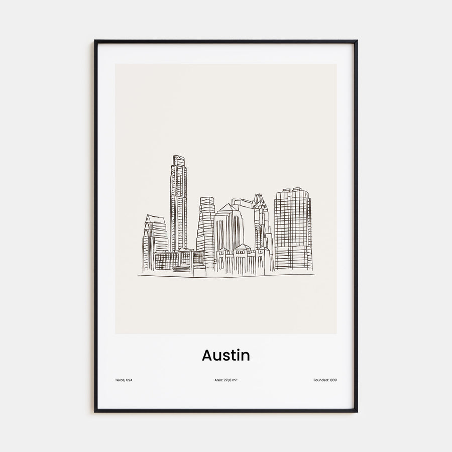 Austin Drawn Poster