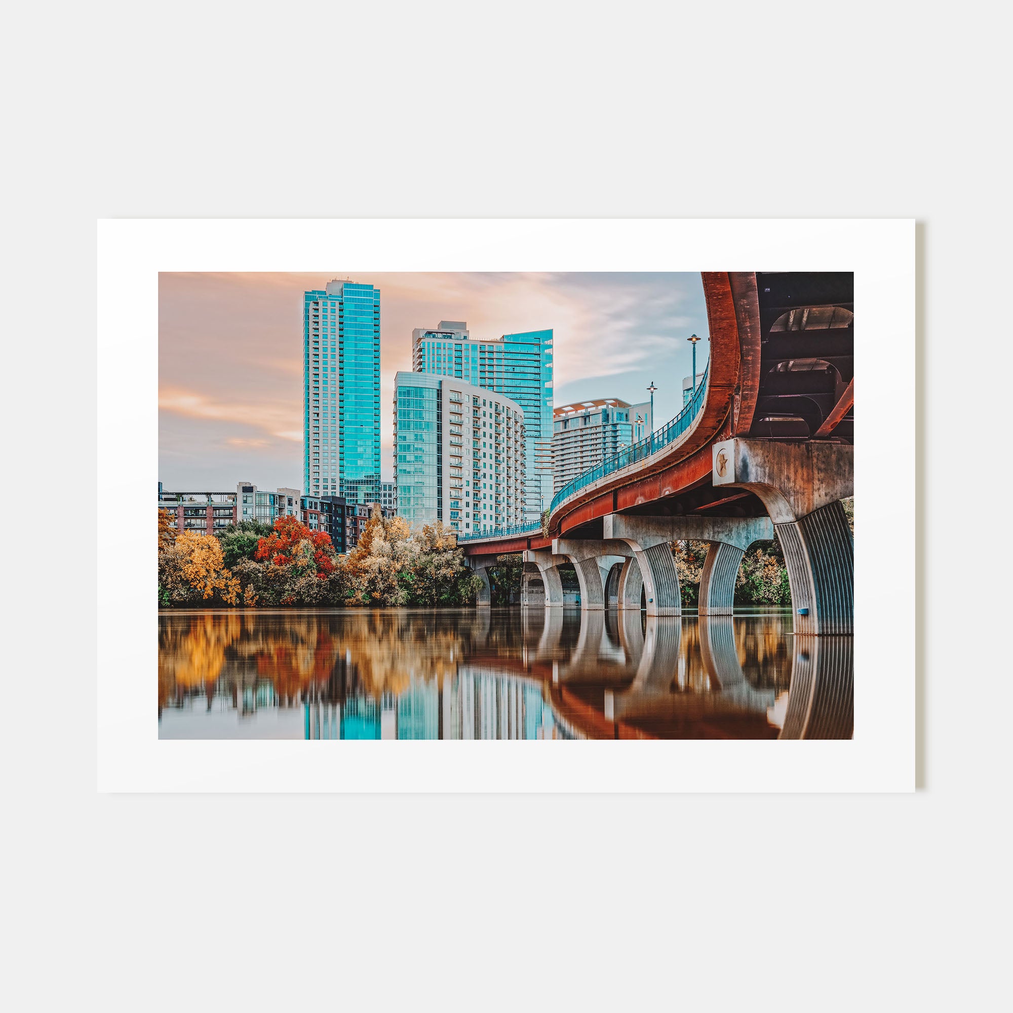 Austin Landscape Color Poster