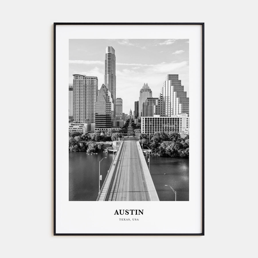 Austin Portrait B&W No 1 Poster