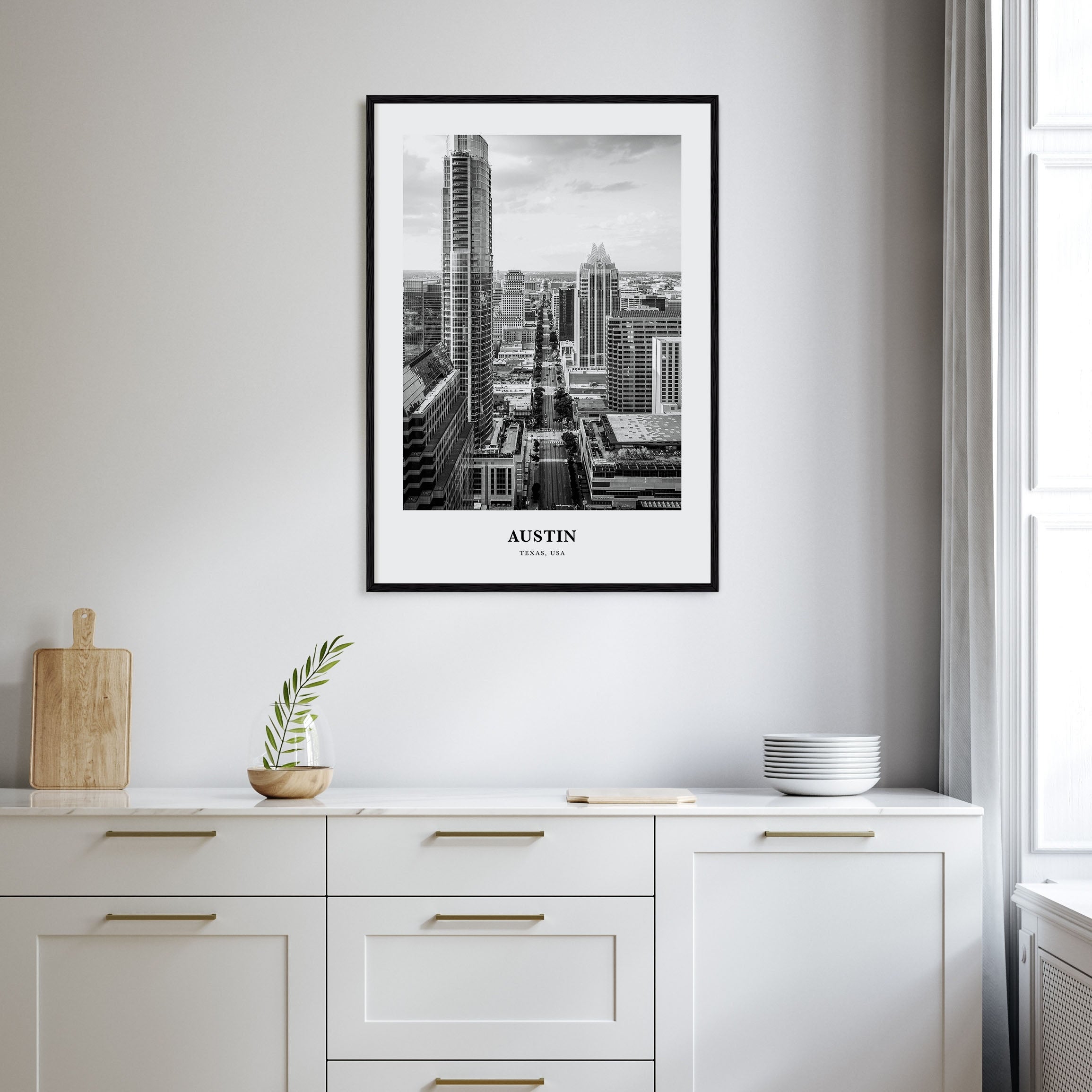 Austin Portrait B&W No 2 Poster